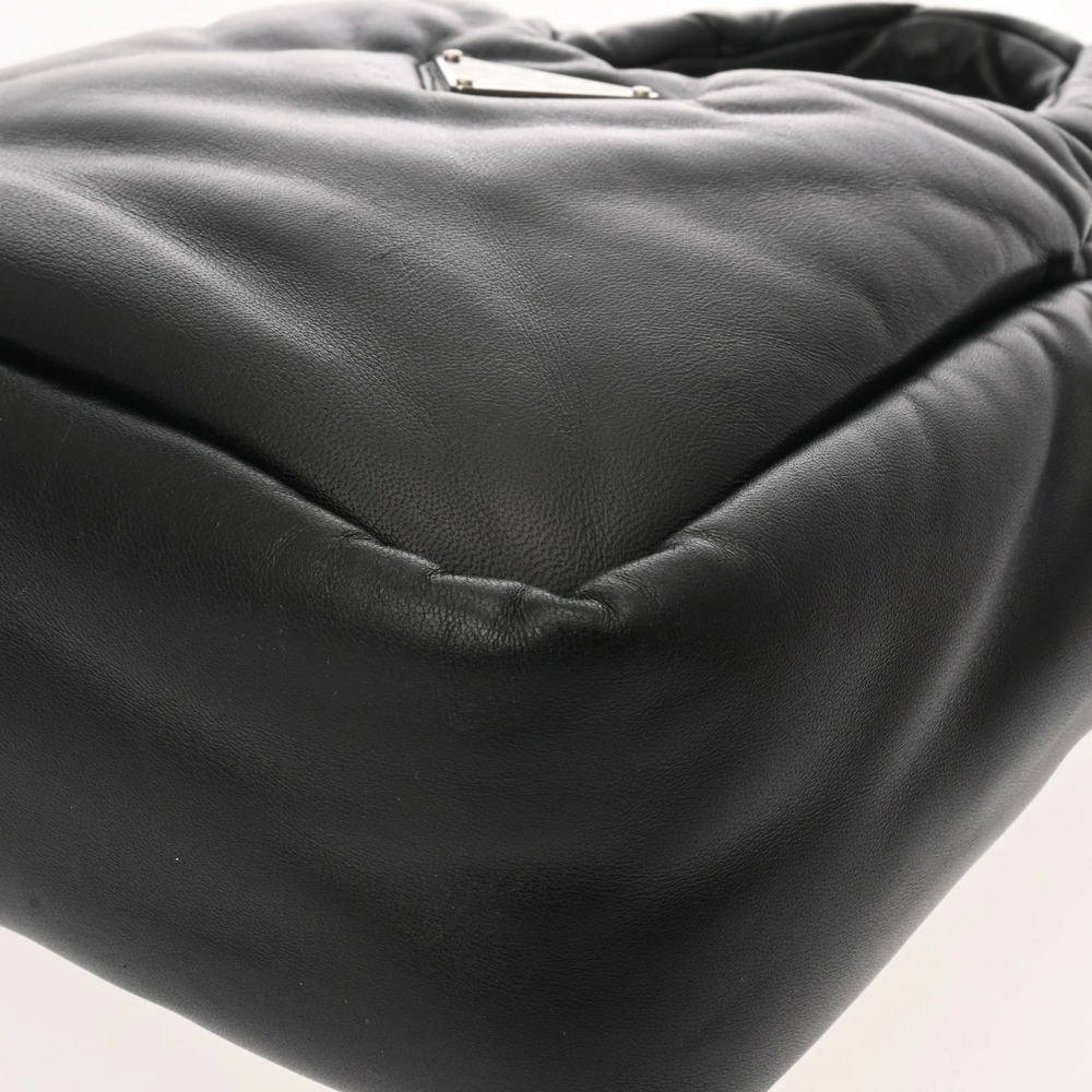 PRADA Padded Tote Black Nappa Leather Handbag - Picture 7 of 9